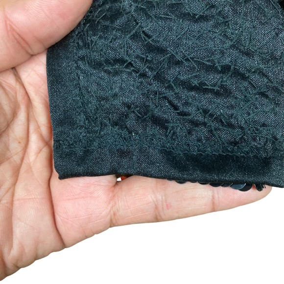 Peak Evenings Black Sequined Floor Length Dress Gown Sz 8 - Picture 12 of 16